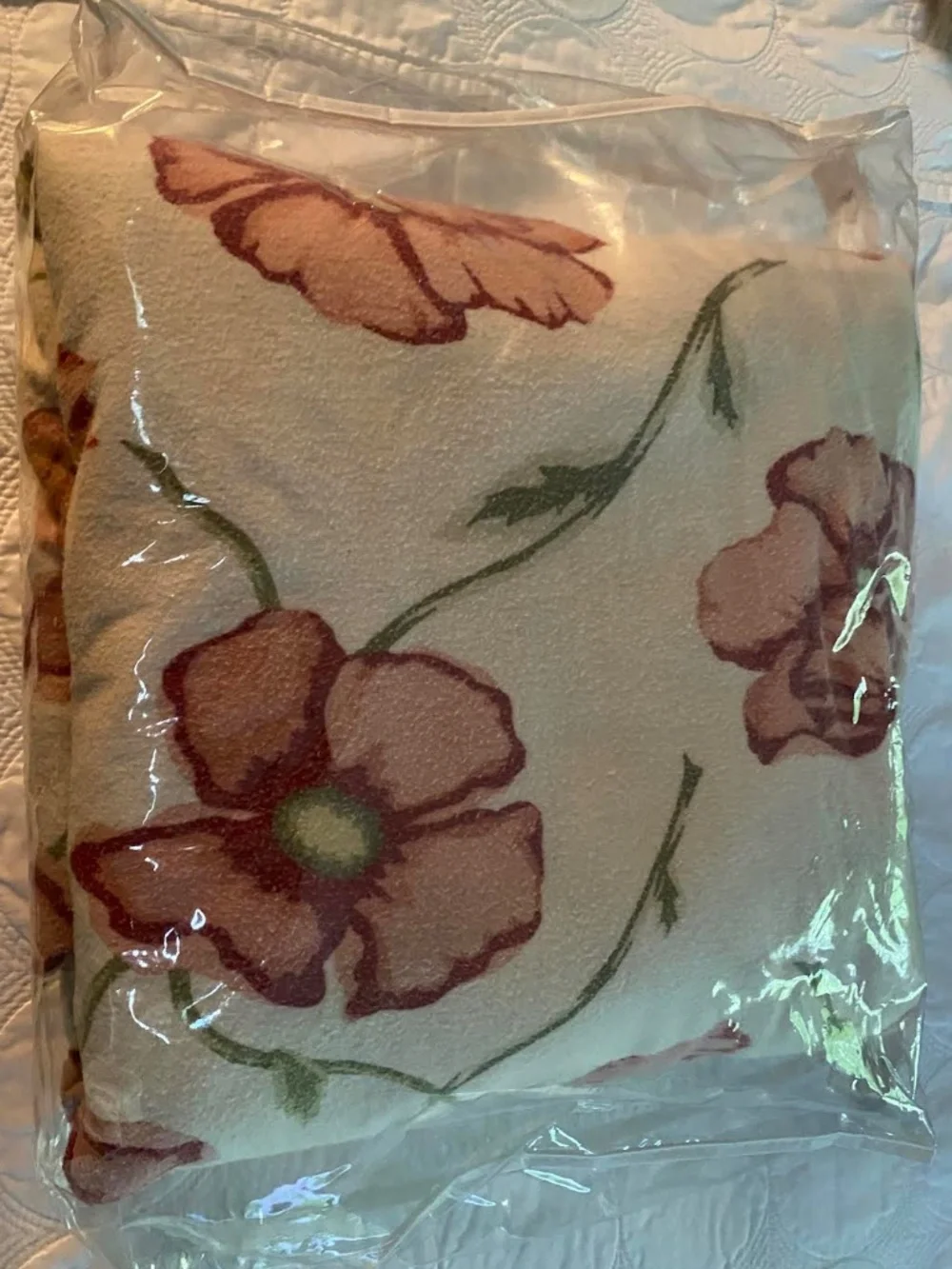 Pottery Barn F/Q Floral Flannel Duvet